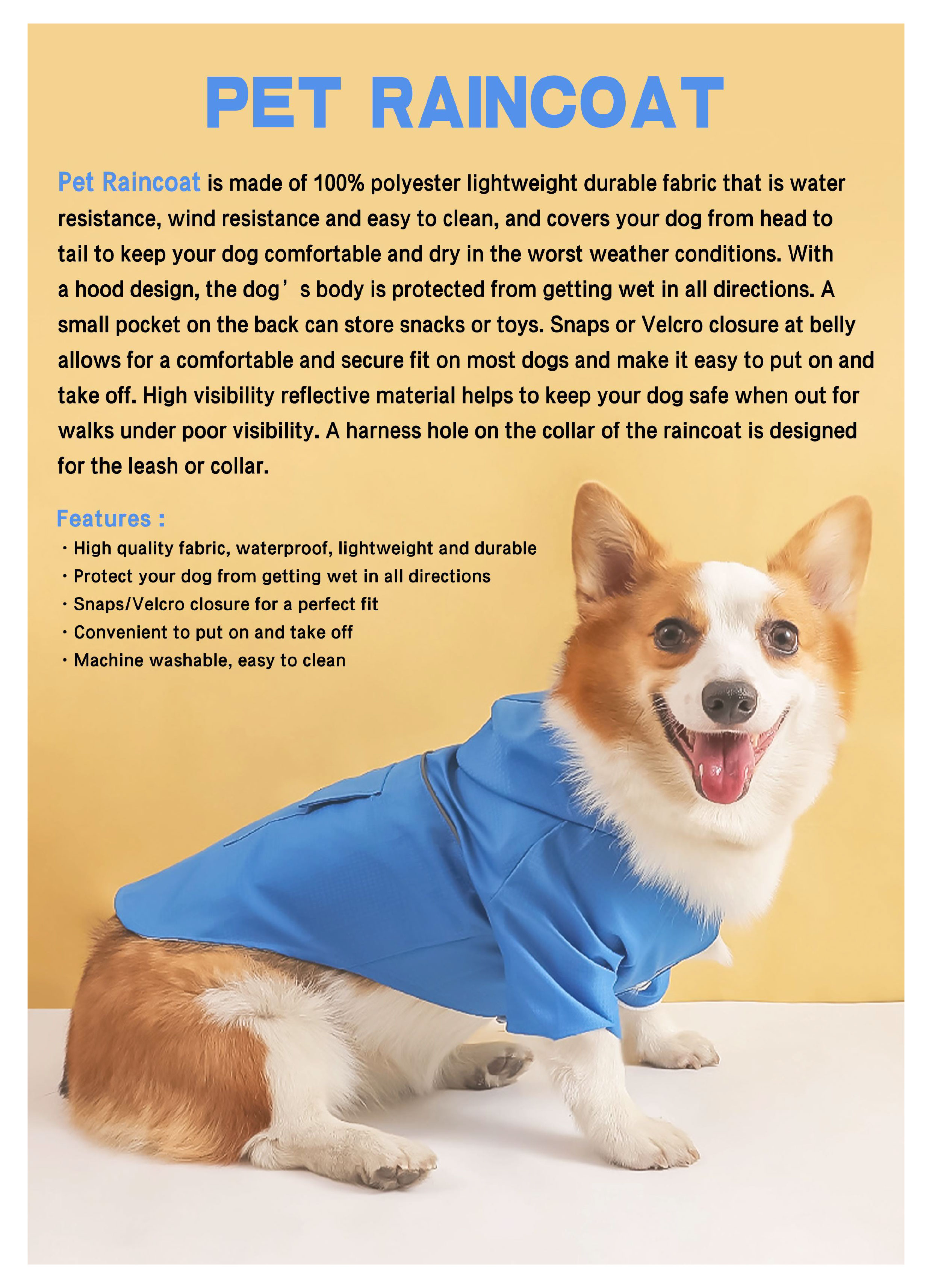 Pet Raincoat Pet Raincoat